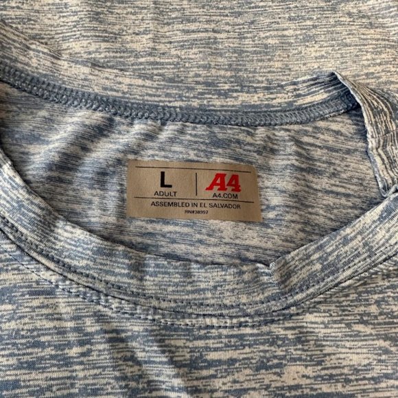 A4 Space Dye Tech Shirt Large - Picture 3 of 3